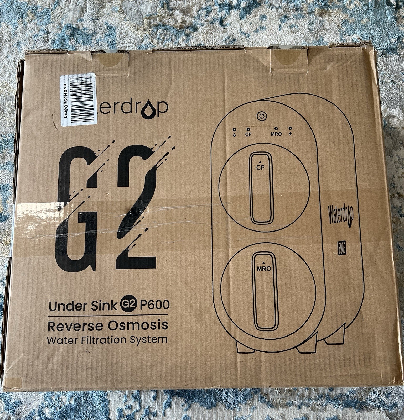 BNIB Waterdrop G2P600 Reverse Osmosis System 600 GPD Tankless RO Water Filter
