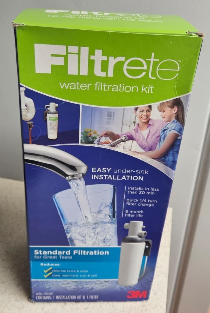 Filtrete Water Filtration Kit Easy Installation Under The Sink White USA Seller