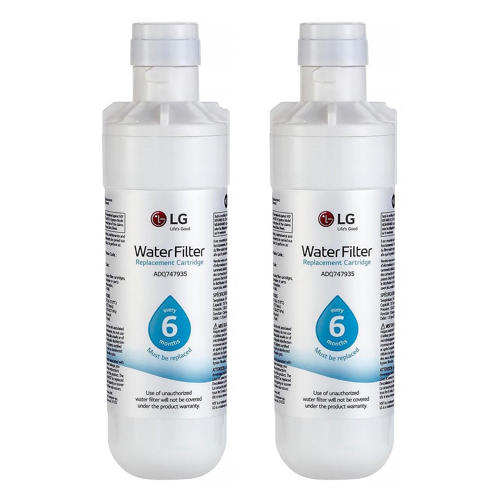 (2 PACK) LG LT1000P – 200 Gallon Capacity Replacement Refrigerator Water Filter