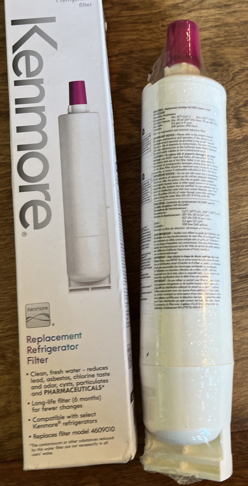 Kenmore 9085 Replacement Refrigerator Water Filter (4609085) – 1-PACK NEW