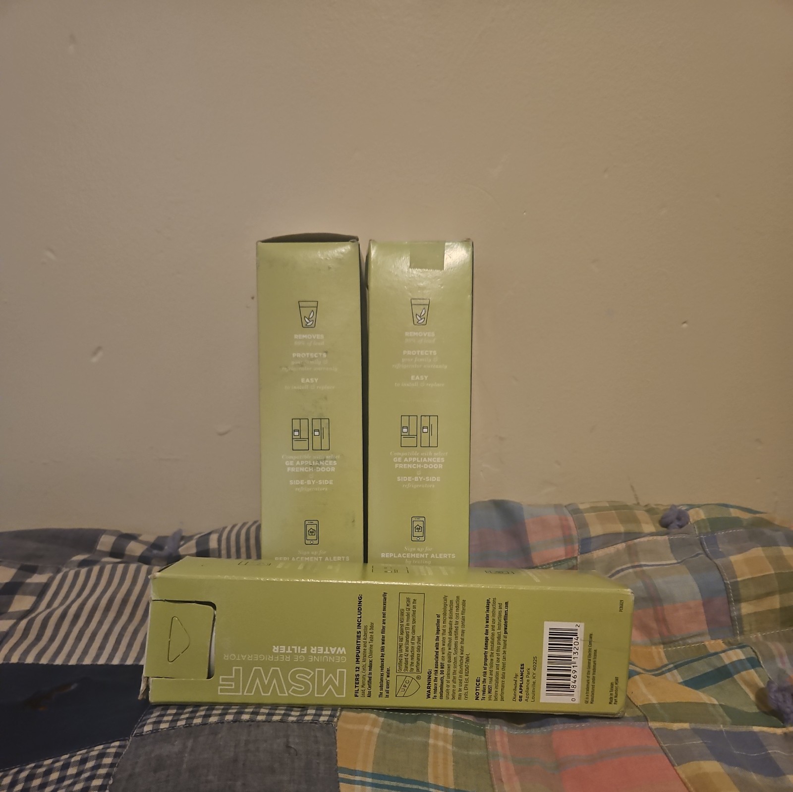 GE MSWF refrigerator water filter replacement SmartWater filter new – 3PACK
