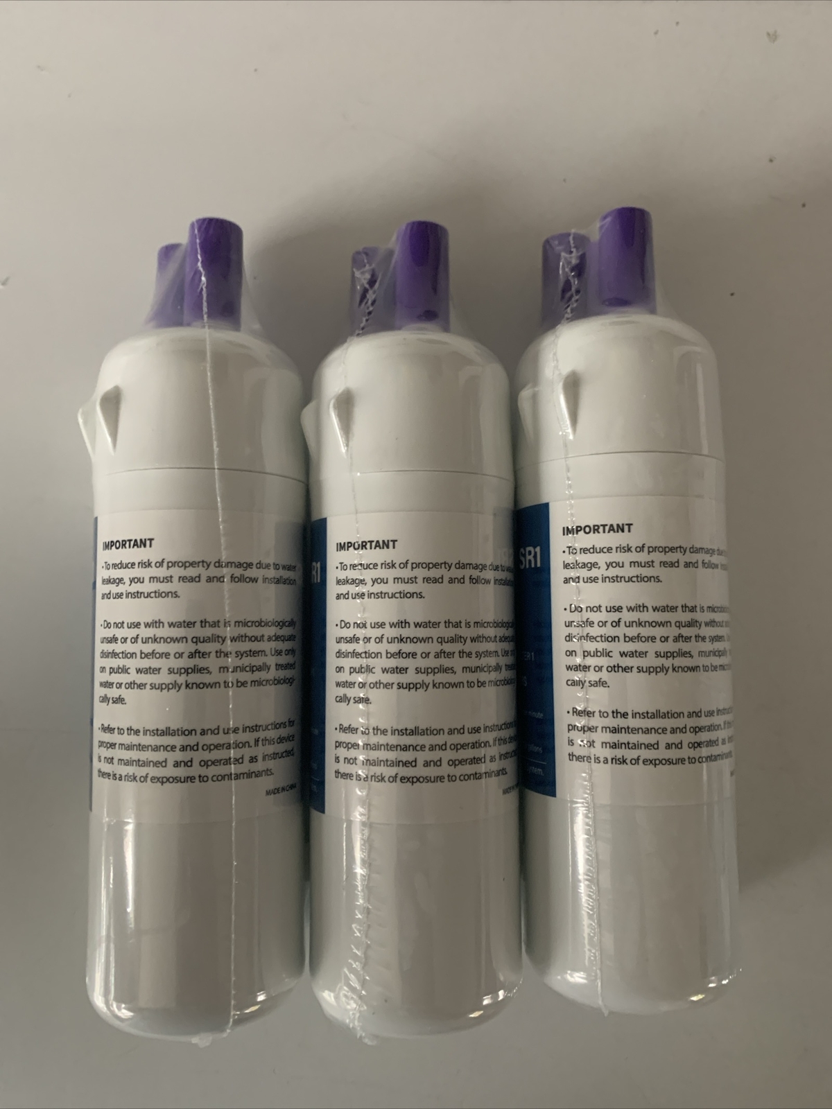 Qty 3 Sureza SR1 Replacement For W10295370A W10295370 EDR1RXD1 Filter Ice water