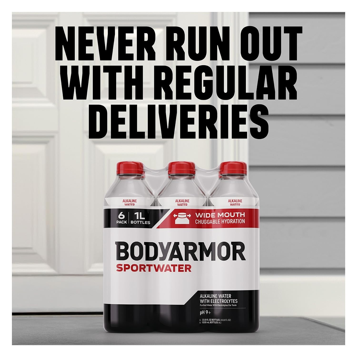 SportWater Alkaline Water, Electrolyte Drink, 12 Pack