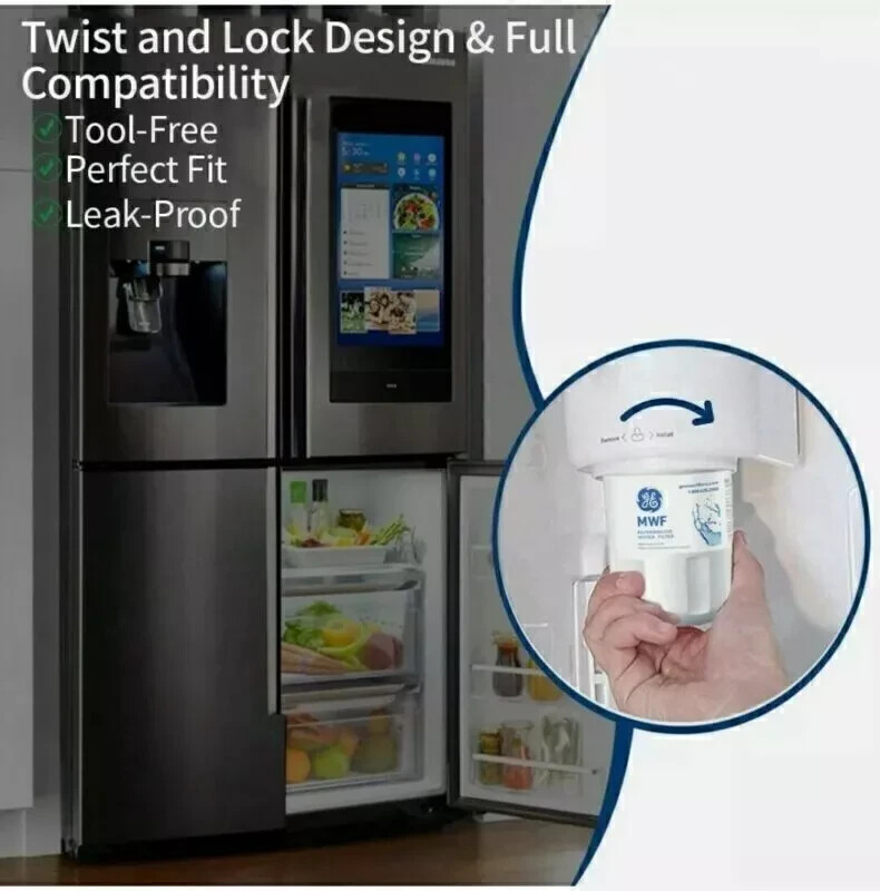 1 PACK Genuine GE MWF MWFP GWF 46-9991 Smartwater Fridge Water Filter New