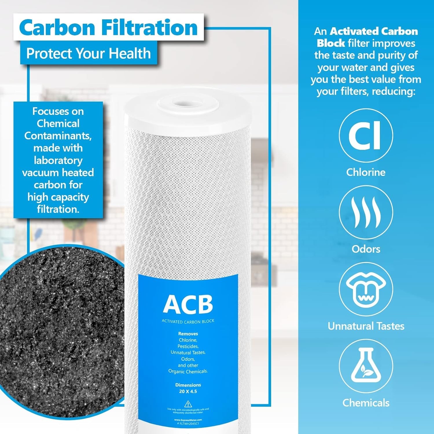 Whole House Heavy Metal Water Filter Set 3 Stage Filtration System 5 Micron