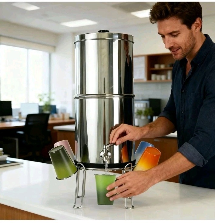 2.25G Ultra-Filtration Gravity Water Filter System-304 Stainless Steel…