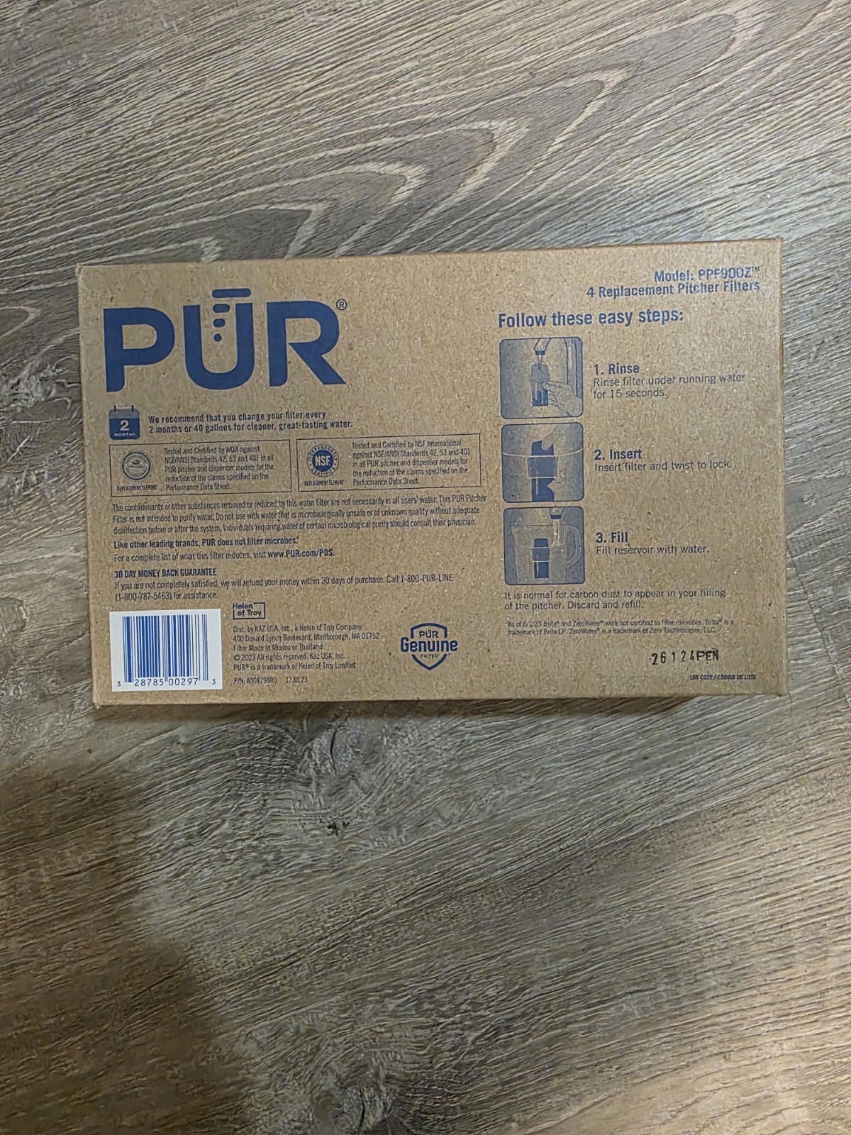 PUR Replacement Pitcher Filter PPF900Z Lot of 4 Filters Brand New “SEALED”
