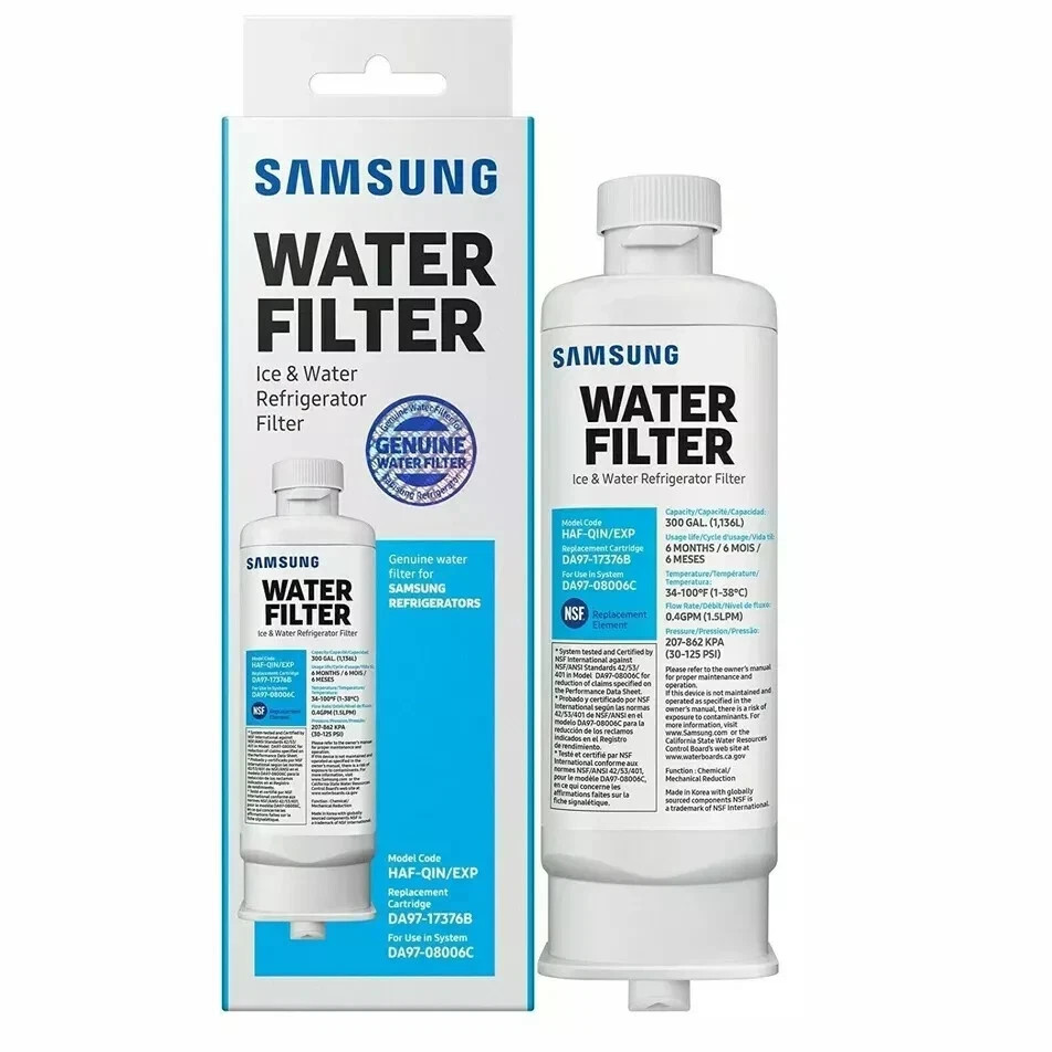 NEW 1 PACK Genuine Samsung DA97-17376B HAF-QIN/EXP REFRIGERATOR Water Filter