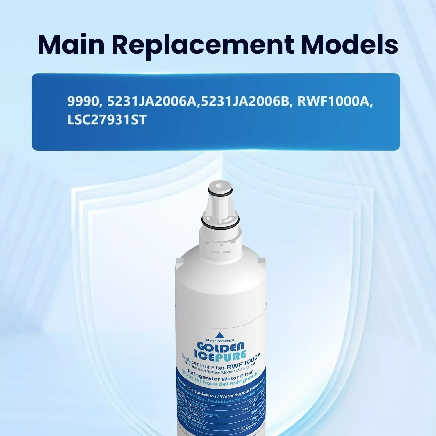 Icepure RWF1000A Refrigerator Water Filter (New/Sealed) (RWF1000A-S)