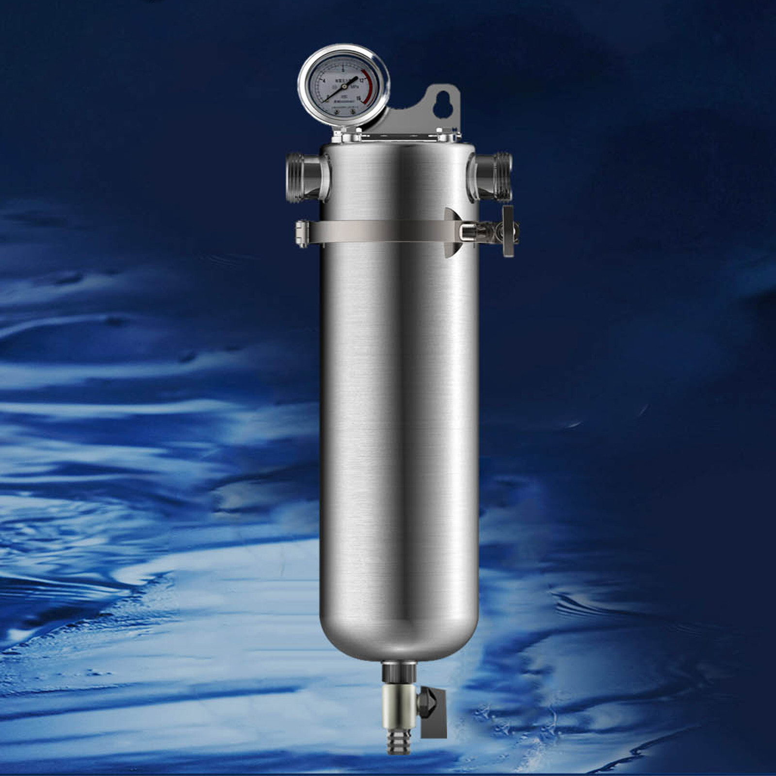 Stainless Steel High Flow Front Filter 1in Inlet Whole House Water Purification