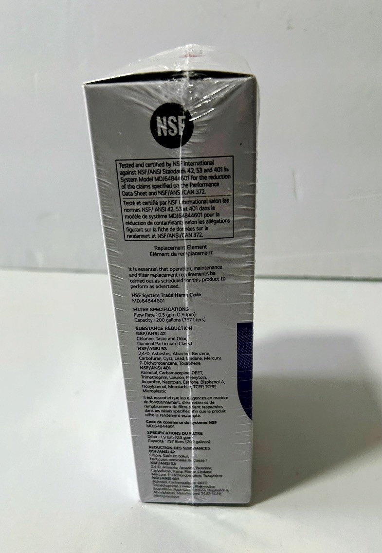 2 Pk Genuine LG LT1000P2 6-Month /200 Gal Refrigerator Replacement Water Filter