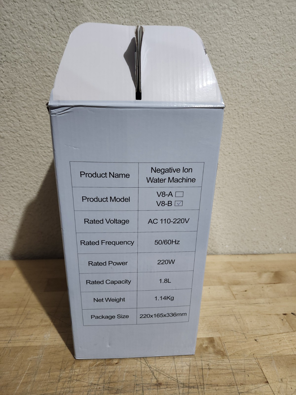 NEW METICULOSO V8-A 1.8 LITER ELECTRIC NEGATIVE ION WATER MACHINE