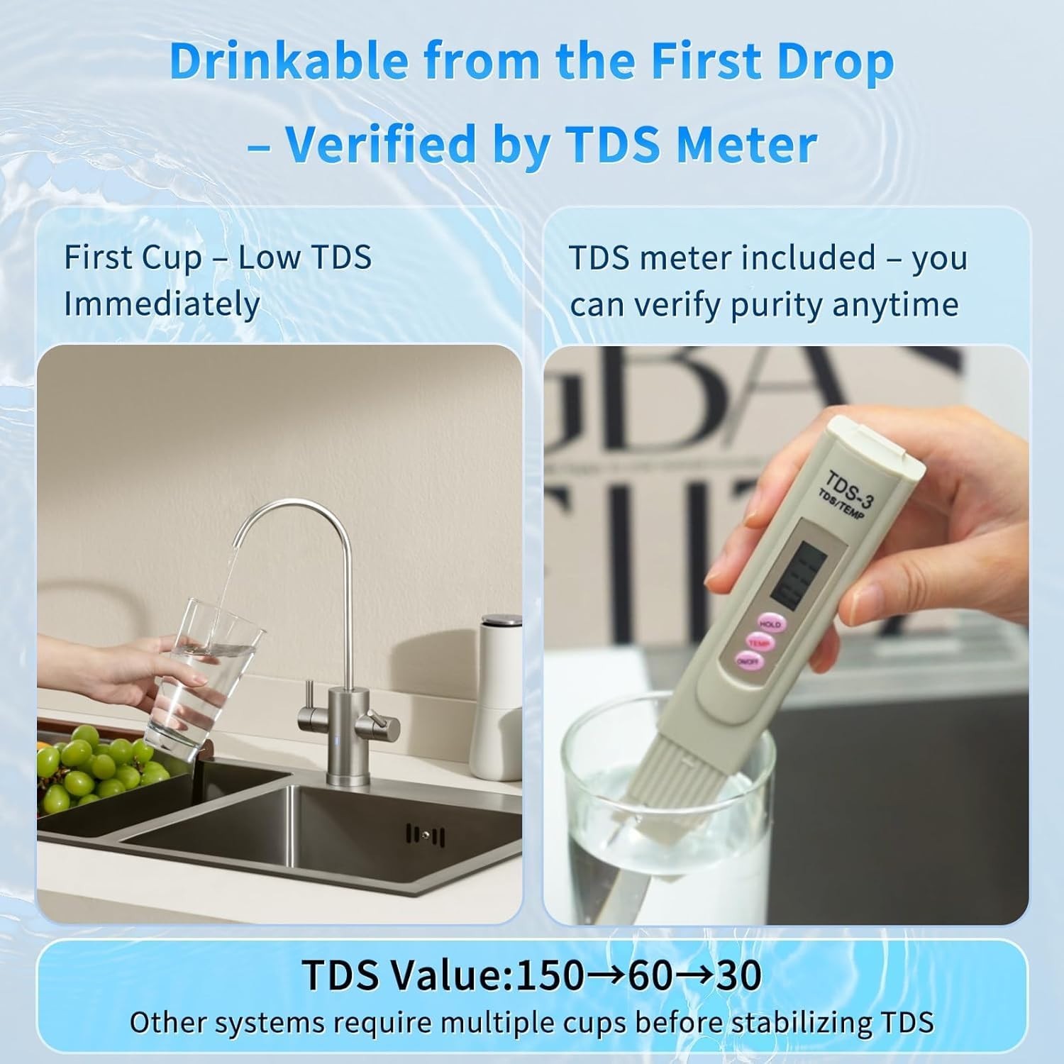 Ontulor S3OP Reverse Osmosis System 9 Stage Water Filter with Tank, New Open Box