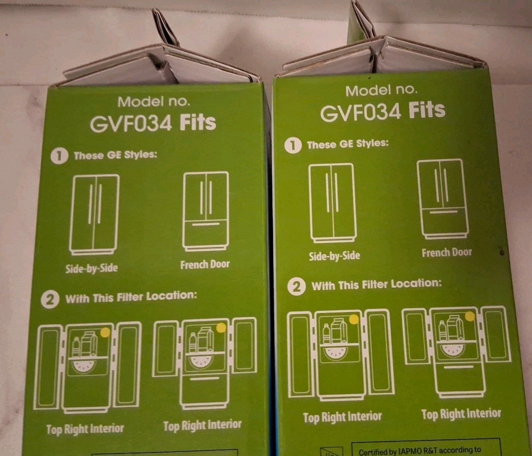 Great Value Replacement Refrigerator Water Filters GVF034 Compatible XWF New Lot