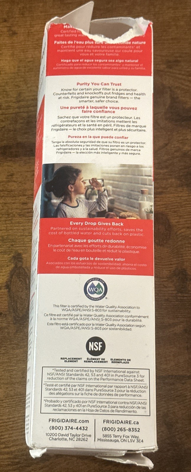 (1) Genuine Frigidaire Puresource3 Water Filter – WF3CB (White) Brand New