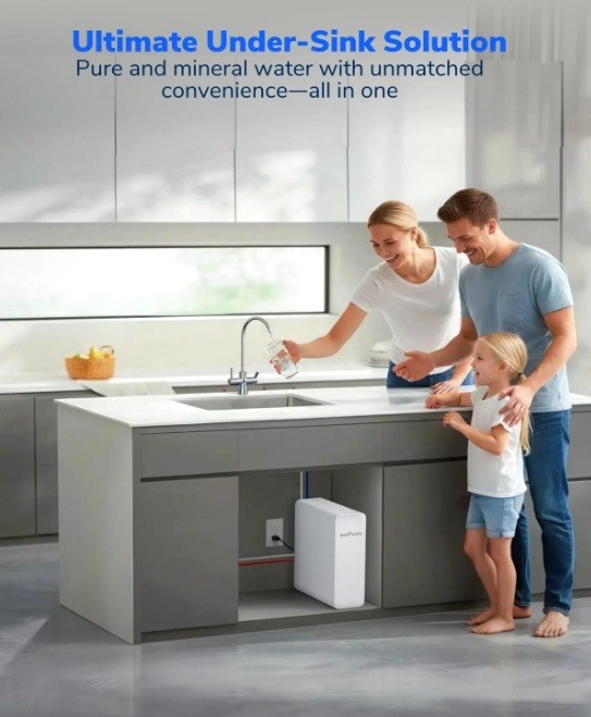 600 GPD Reverse Osmosis System Under Sink Water Filter System Tankless 8 Stage