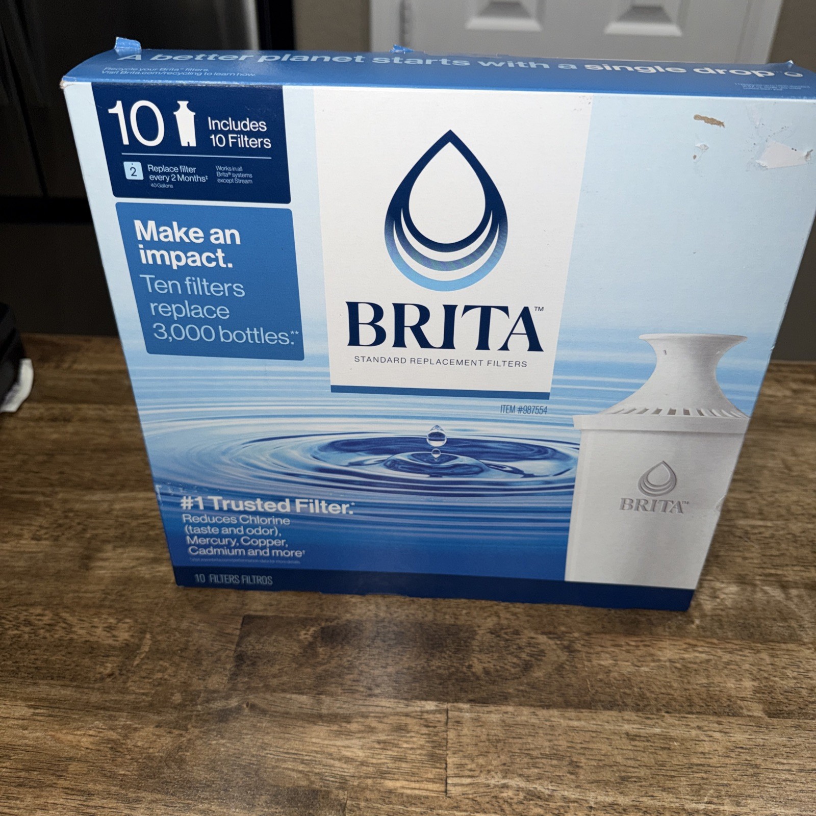 New Brita Replacement Water Filters, 10-pack