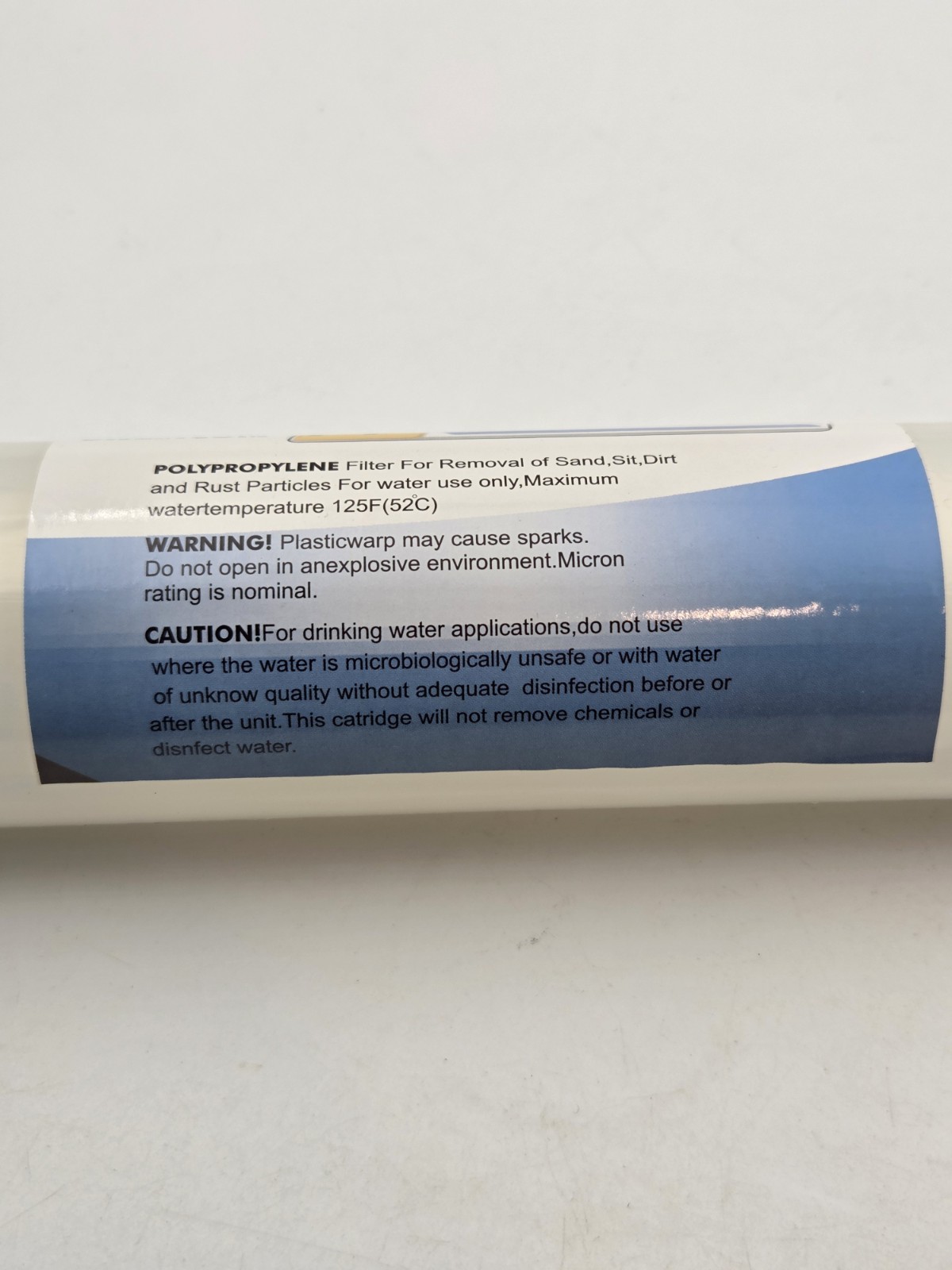 Sweetcom PP Polypropylene Water Filter 26cm Made In Taiwan
