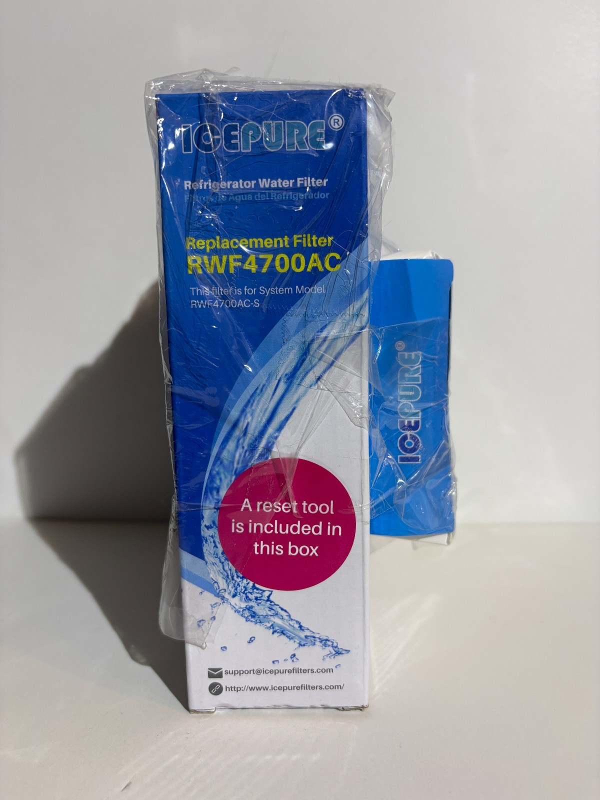 ICEPURE RWF4700AC Refrigerator Water Filter Lot (3) + AF004 Air Filter 3-Pack