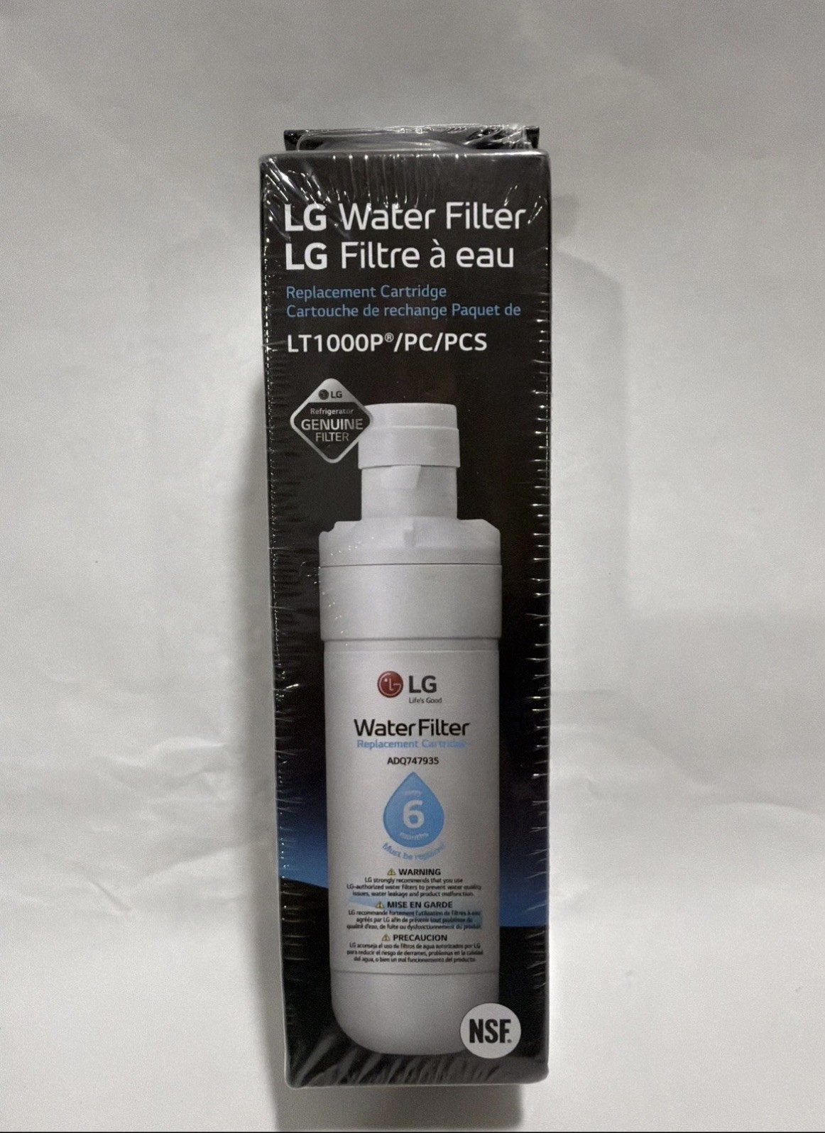 LG LT1000P Water Filter Replacement Cartridge LT1000PC/PCS New & Sealed
