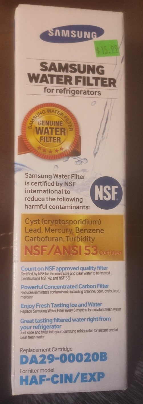 Samsung Genuine DA29-00020B HAF-CIN/EXP Fridge Ice & Water Filter FREE SHIP New