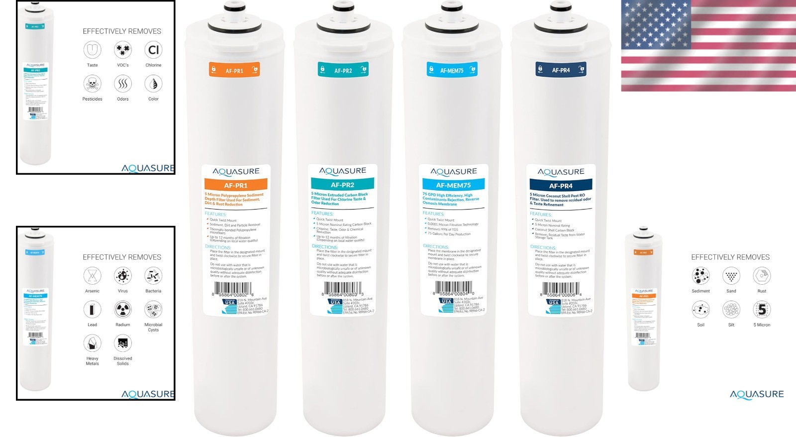 Quick Twist Water Filter Bundle – 4-Stage System for Refreshing Drinking Water
