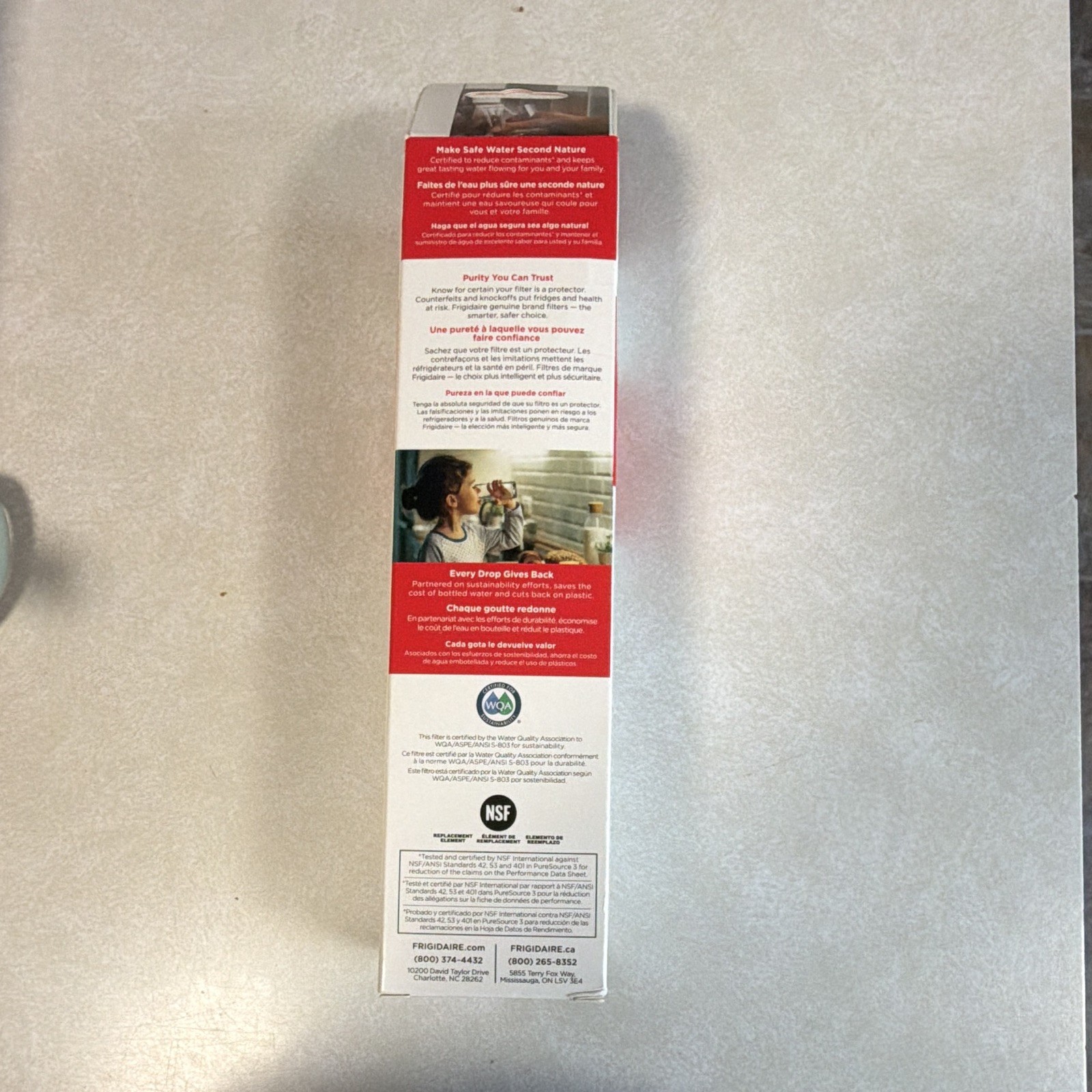 Frigidaire PureSource3 WF3CB Refrigerator Water & Ice Filter Carbon, 200 Gal