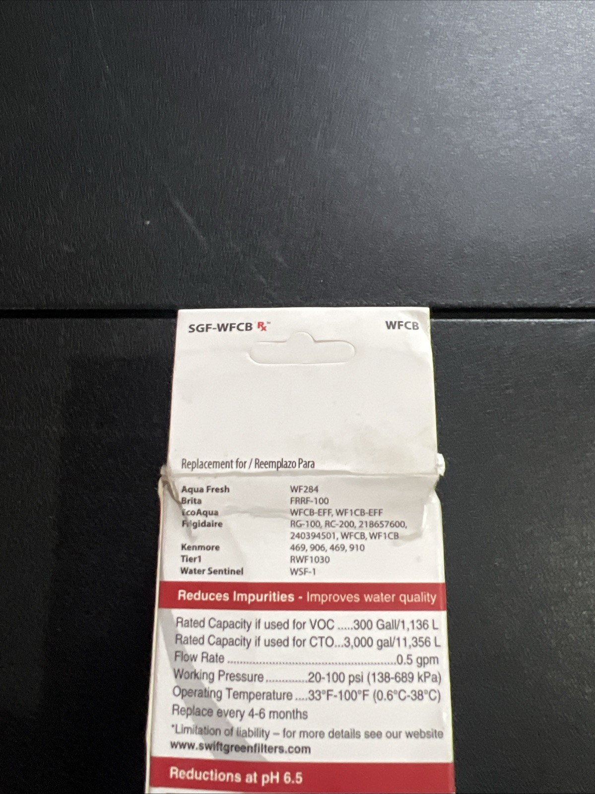 New SWIFT Green Filters WFCB-SW Refrigerator Water Filter For WFCB 469 906 910