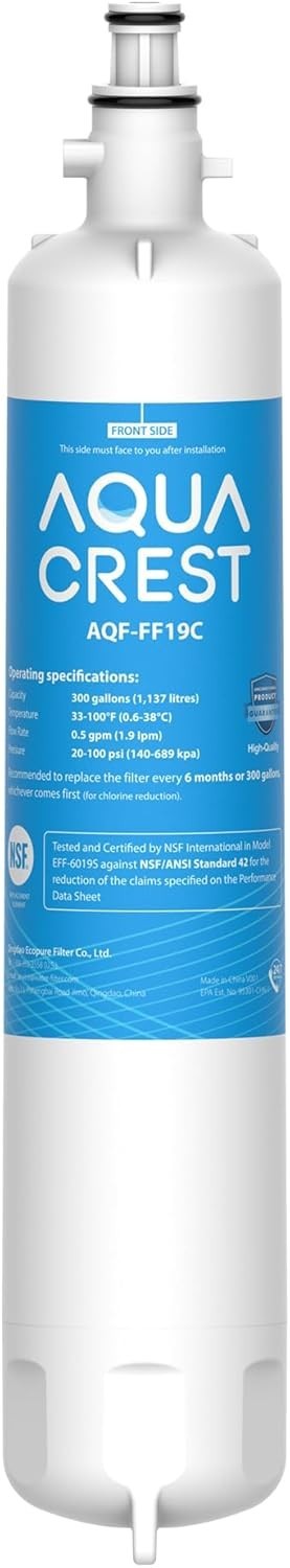 AQUA CREST Replacement for GE® RPWFE®, RPWF with CHIP Refrigerator Water Filter