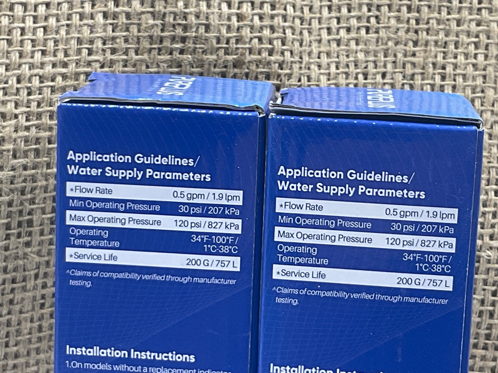 PurePlus Replacement Water Filter PP-RWF 1200A NEW SEALED- Lot of 2