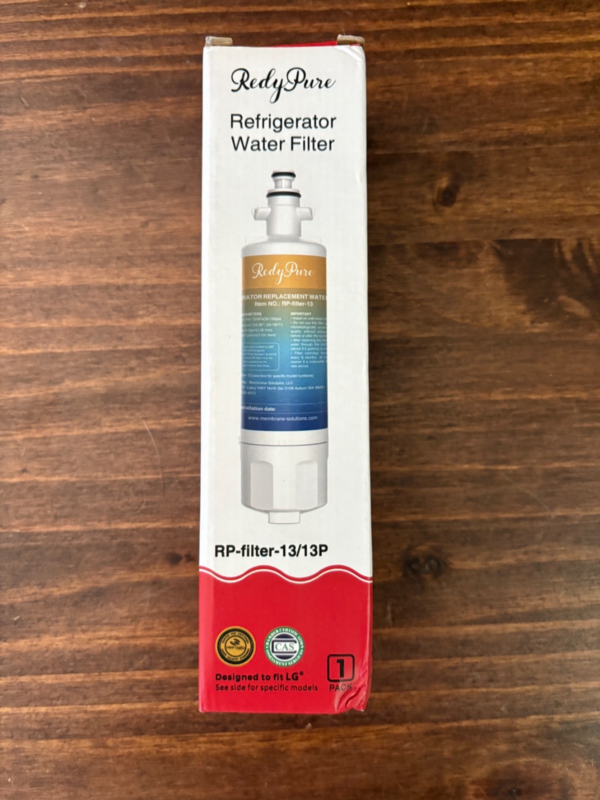 1 Redy Pure Water Filter rp-13/13P for LG Kenmore 9690