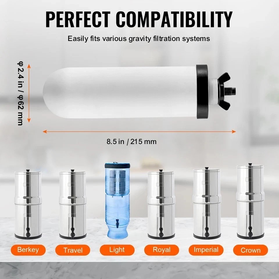Purification Water Filter Replacement for Gravity Filter System 2 Pack