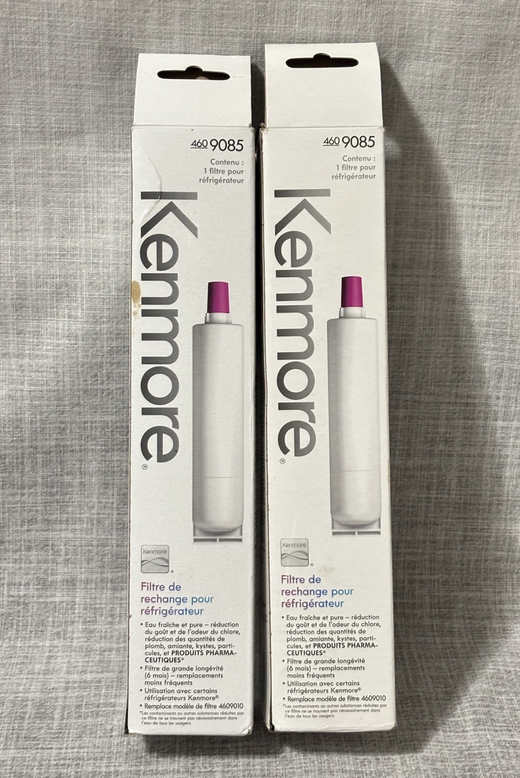 2 Pack Kenmore 9085 Replacement Refrigerator Water Filter 4609085