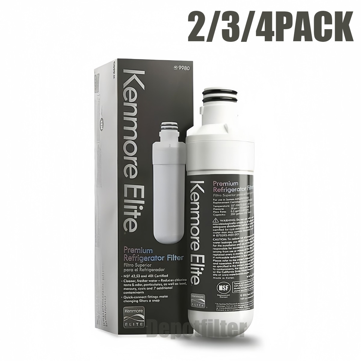 1-6 Pack Kenmore Elite 9980 469980 46-9980 Refrigerator Water Filter US