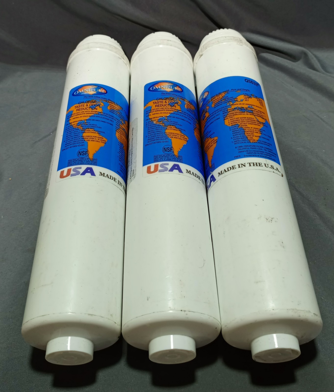 Lot Of 3 Omnipure Q5633 Water Filter