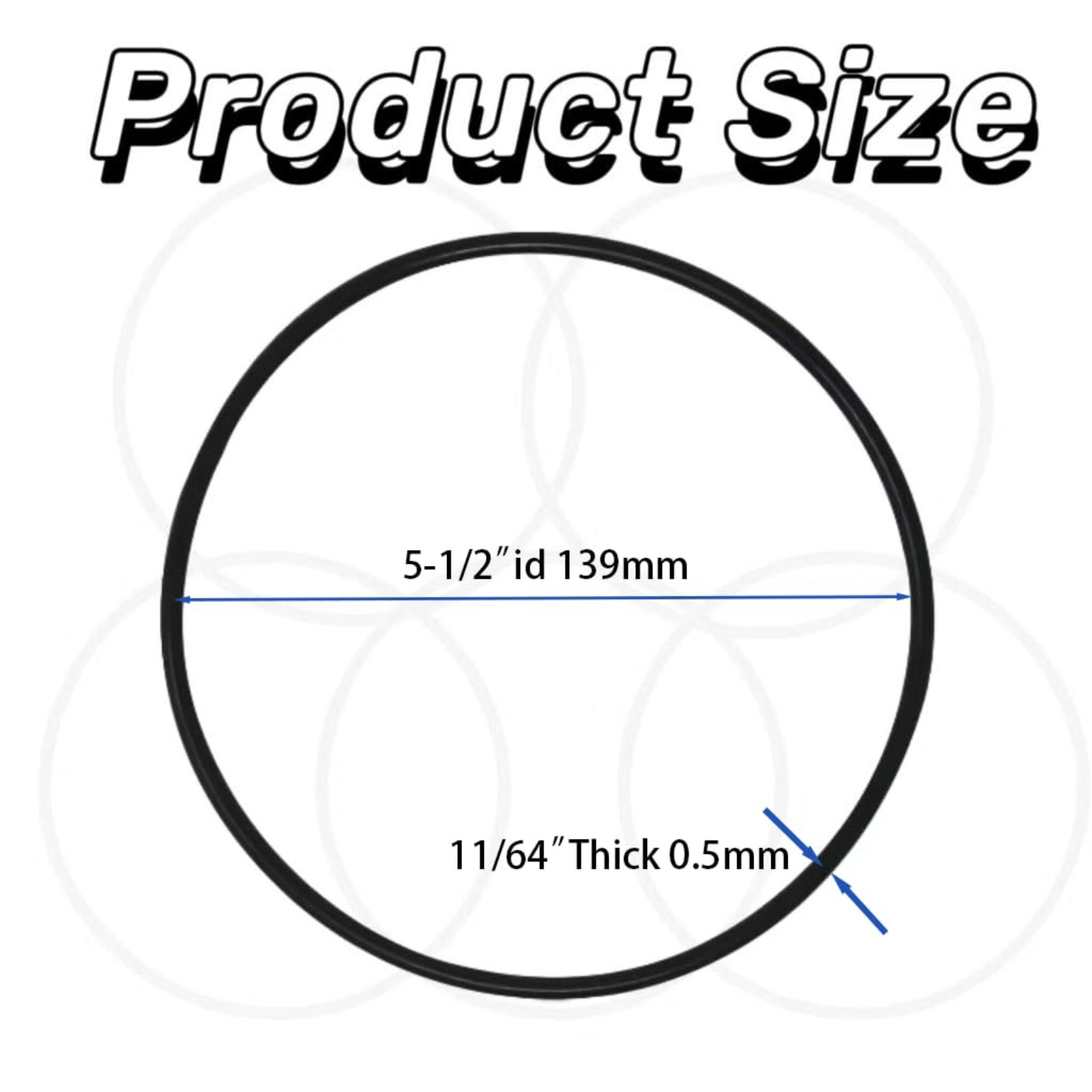 5Pcs 151122 O-Ring for Pentek Pentair Water Big Blue Housings