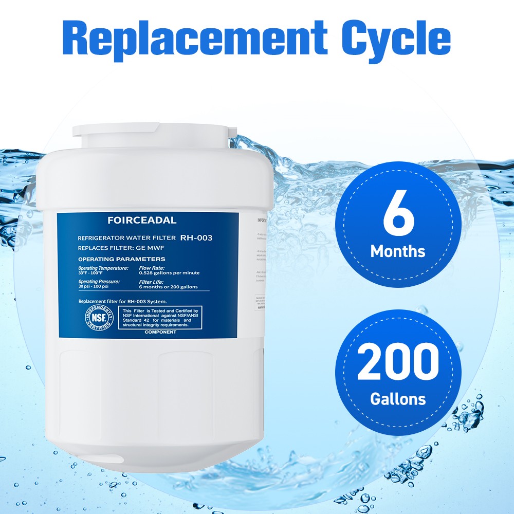 Replacement 2PACK For GE MWF MWFP GWF 46-9991 Smartwater Fridge Water Filter