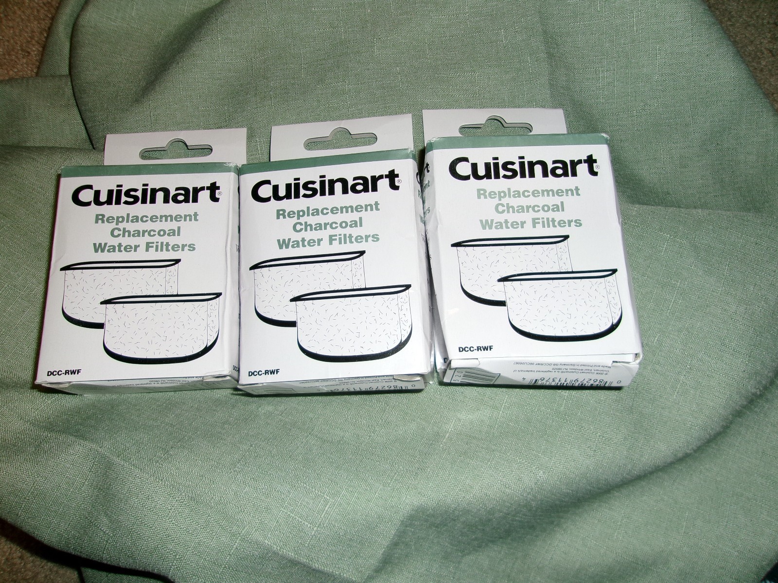 Cuisinart DCC-RWF Charcoal Water Filter Triple Pack of 2 Genuine OEM – QwikShip!