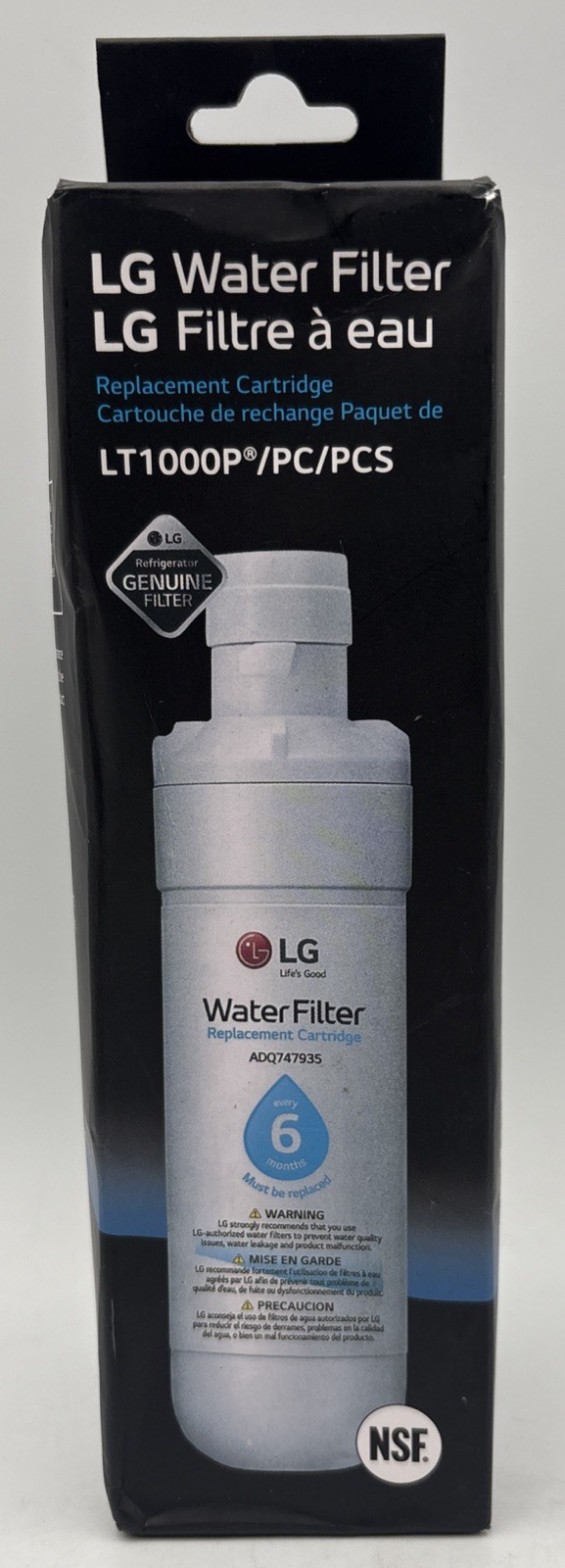 LG Water Filter Replacement Cartridge LT1000P/PC/PCS – New
