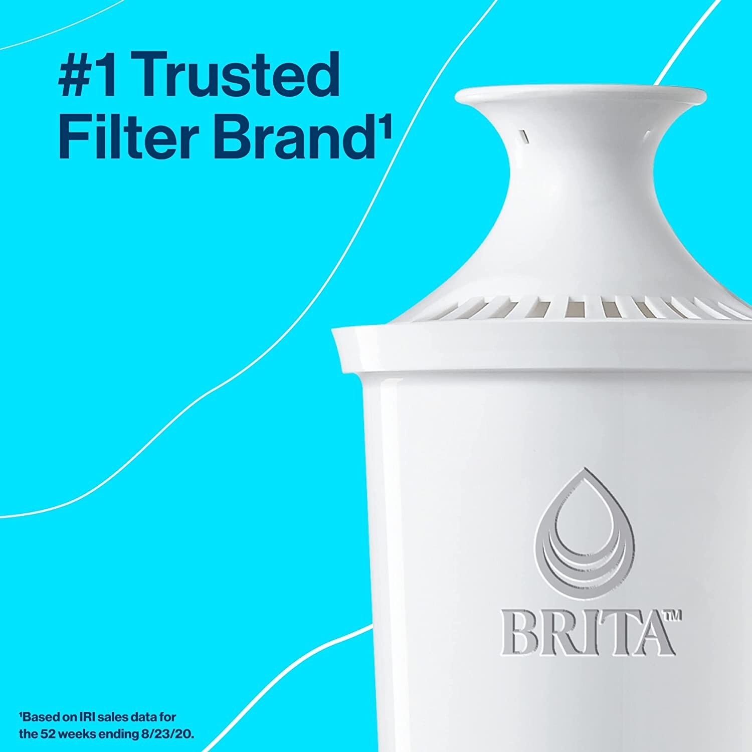 Brita XL Water Filter Dispenser for Tap and Drinking Water ,1 Filter, 27-Cup …