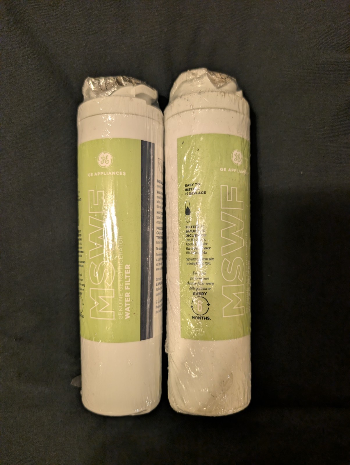 2 PACK GE MSWF SmartWater Refrigerator Replacement Water Filter New, USA
