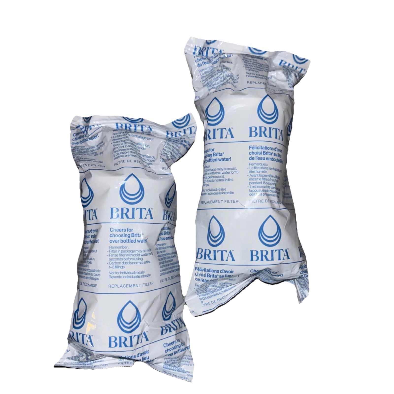 NEW Brita Water Filter Pitcher Advanced Replacement Filters 2 Count Pack