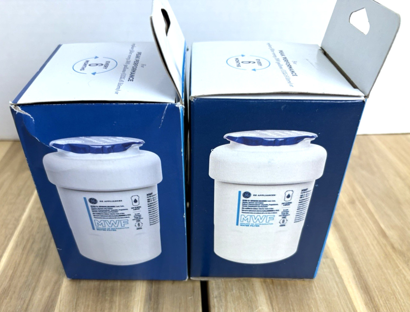 2 Pack Genuine GE Appliances MWF Smartwater Refrigerator Water Filter Sealed