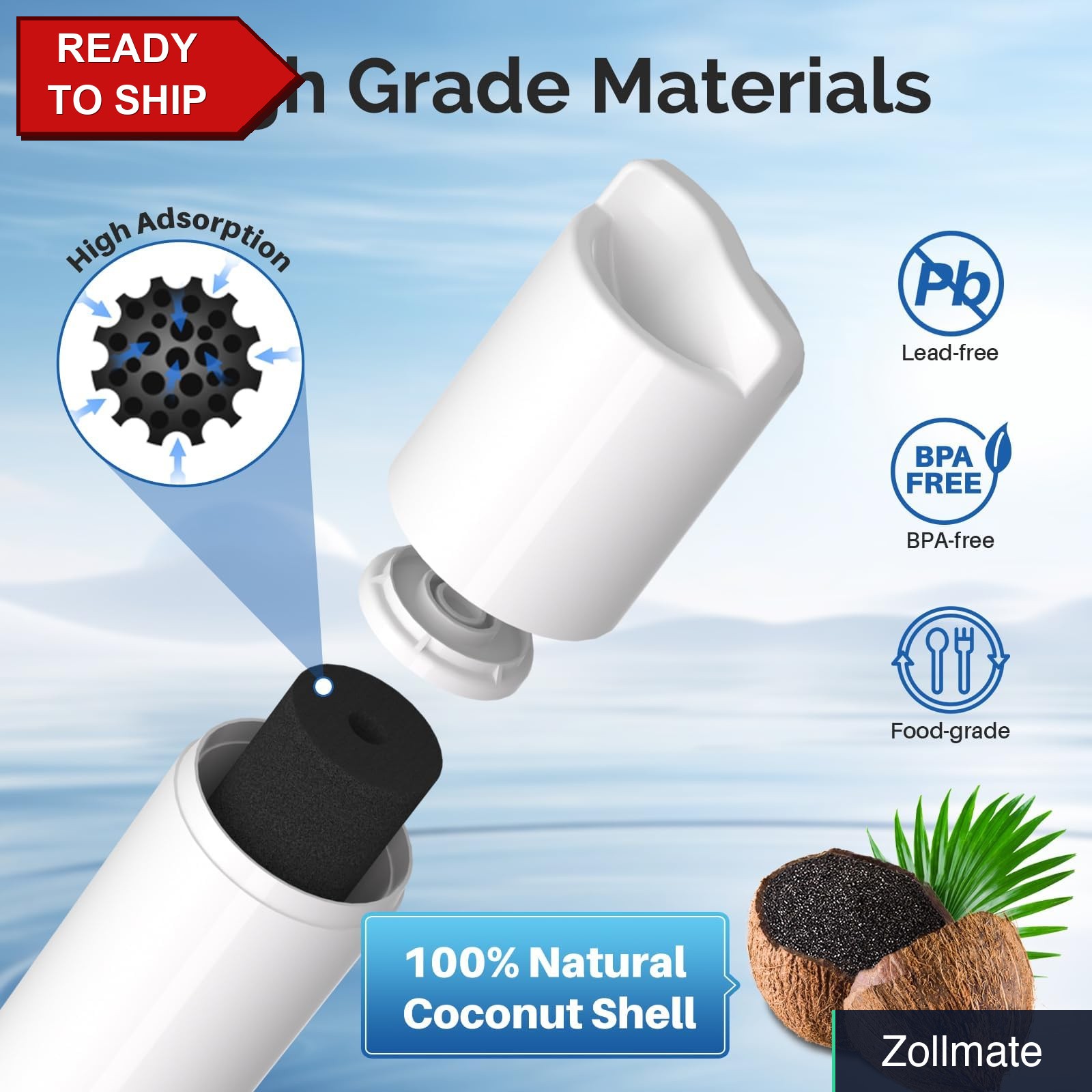 Refrigerator Water Filter Replacement 3-Pack LG LT600P Kenmore 46-9990