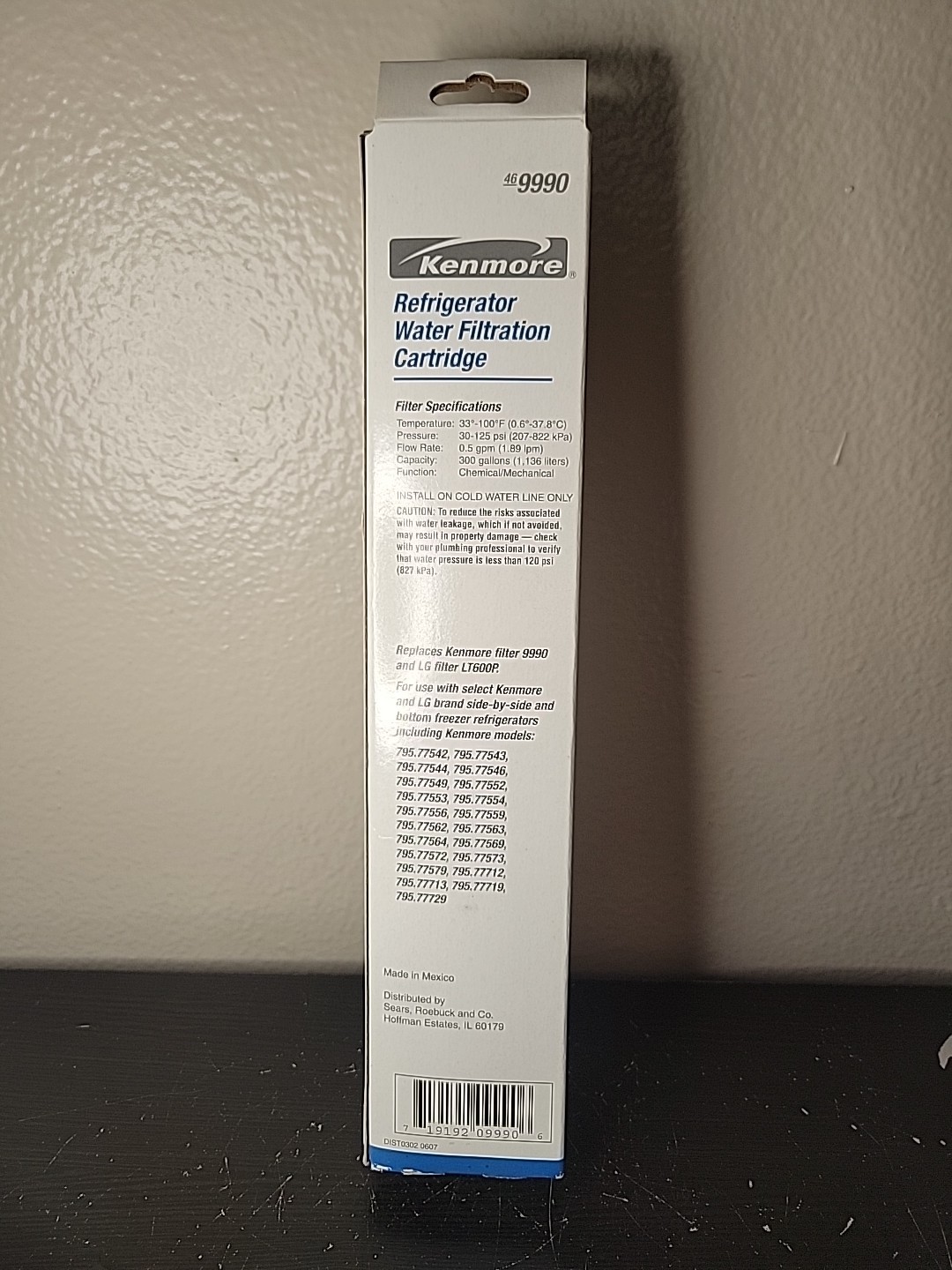 Kenmoreclear Replacement Refrigerator Water Filter 46 9990 Open Box Brand New