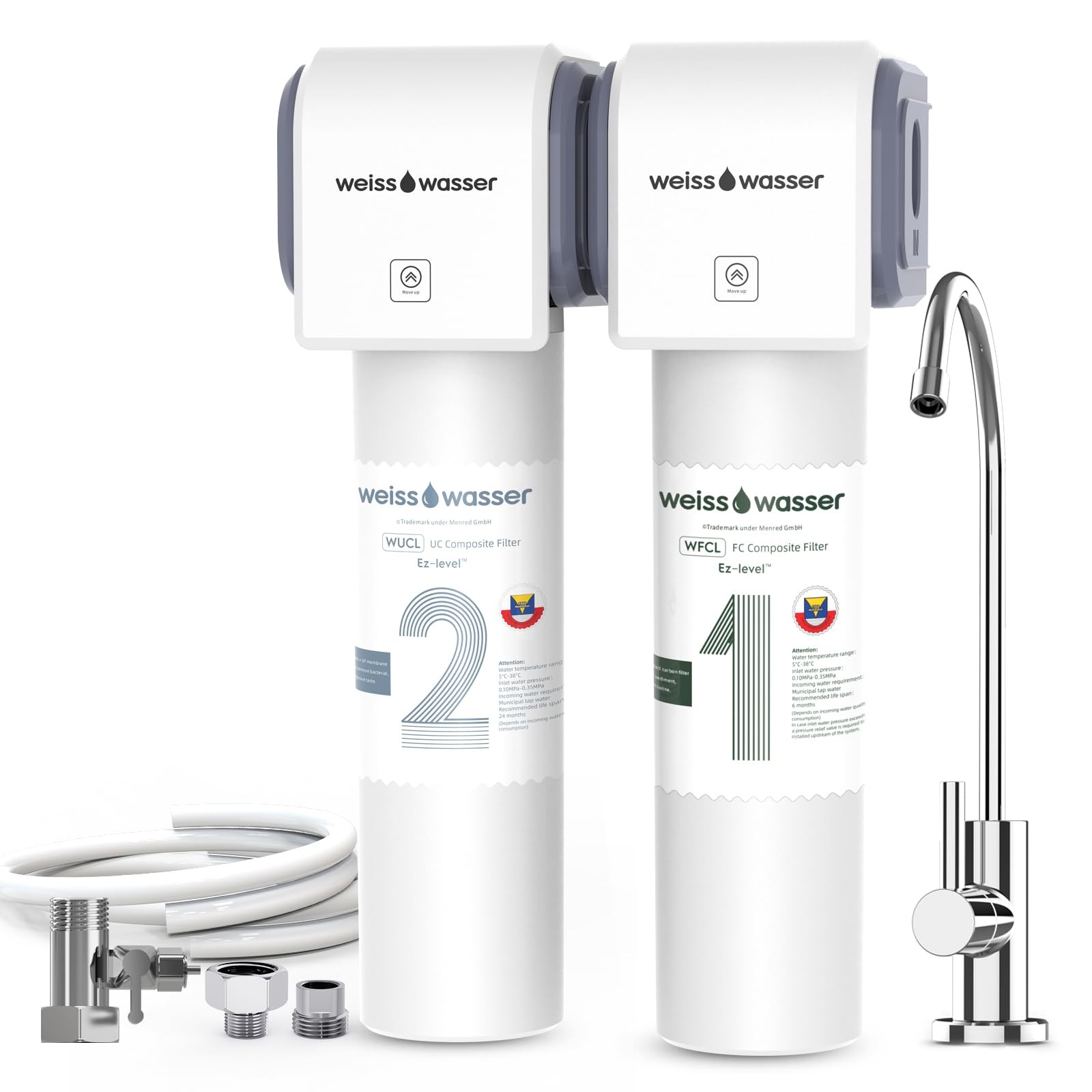 0.01μm Under Sink Water Filter, Multi-Stage Ultra Filtration for Baçtёria, Ch…