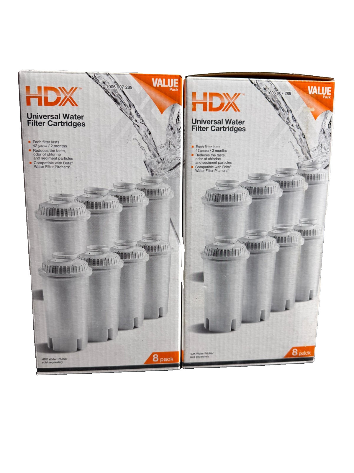 HDX Water Pitcher Replacement Water Filter Cartridges BPA Free 4 BRITA (16-Pack)