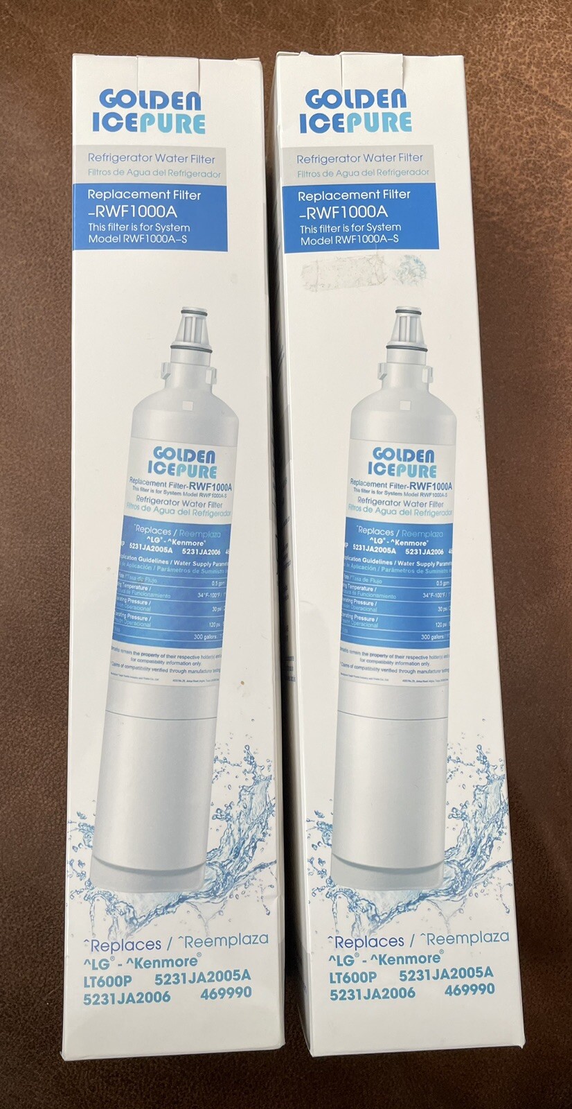 2 ICEPURE RWF1000A Water Filter LT600P 5231JA2005A 5231JA2006 469990 KenmoreLG