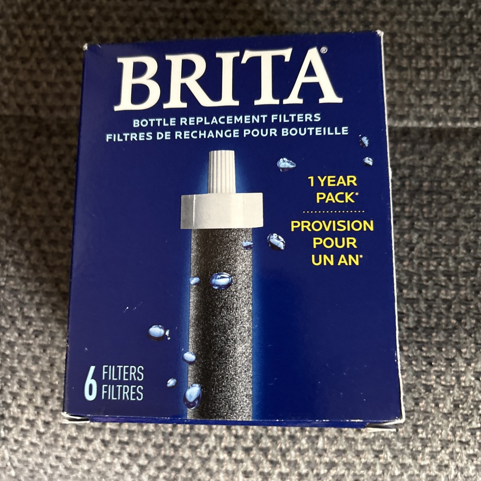 BRITA Bottle Replacement Filters 6 Filters 1 Year Pack New
