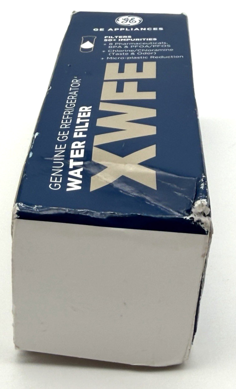 Genuine GE appliances Refrigerator Water Filter XWFE removes 50+ Impurities